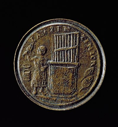 Roman coin depicting an Organ by Roman